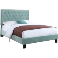 Contreras Upholstered Bed in light blue by Emerald Home Furnishings