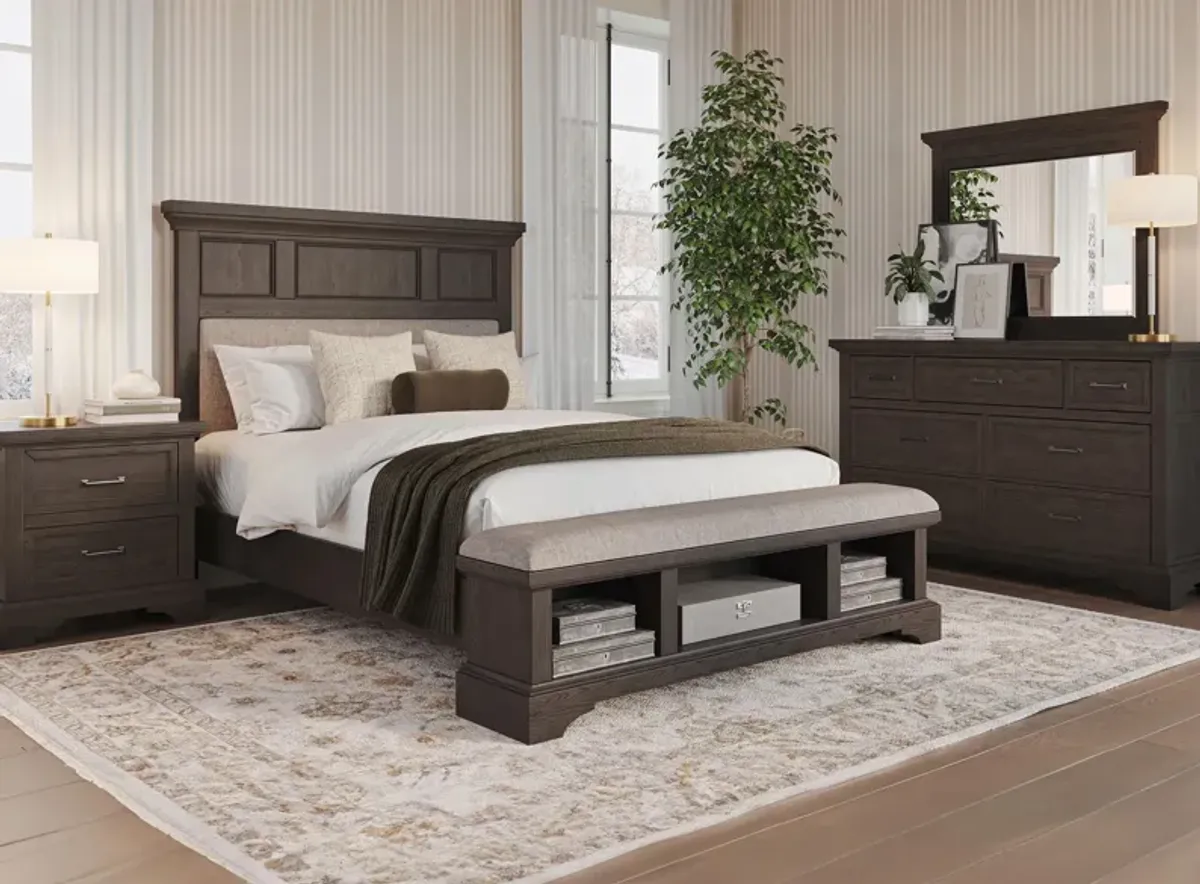 Cambridge 4-pc. Bedroom Set in Dark Gray by Davis Intl.