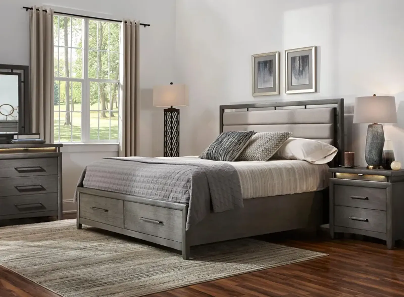 San Clemente 4-pc. Platform Storage Bedroom Set