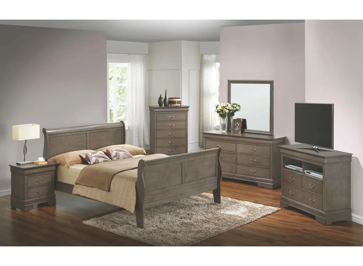 Rossie 4-pc. Bedroom Set in Gray by Glory Furniture