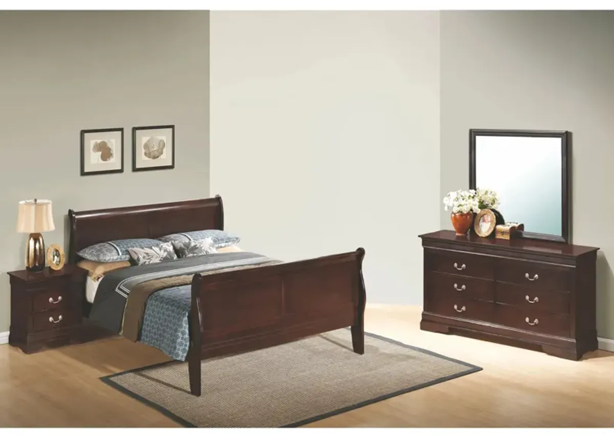 Rossie 4-pc. Bedroom Set in Cappuccino by Glory Furniture