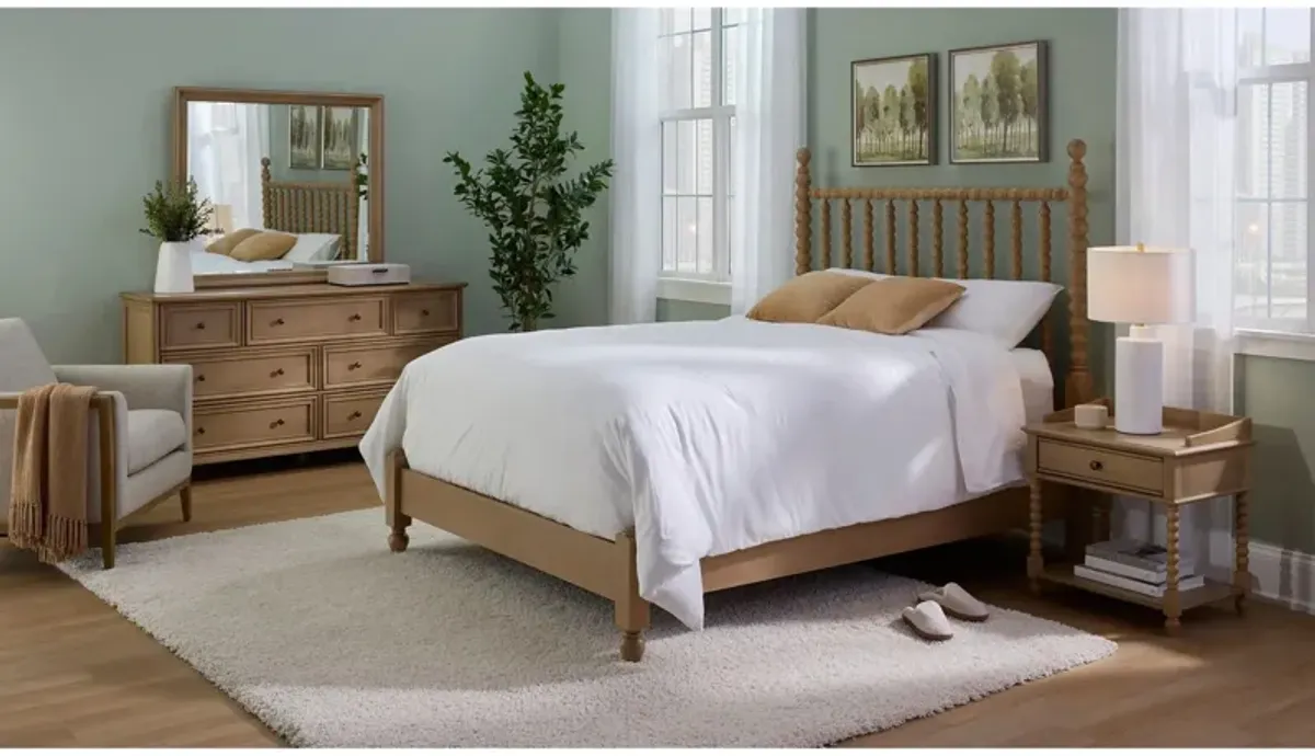 Joy 4pc. Bedroom Set in Brown by Bellanest