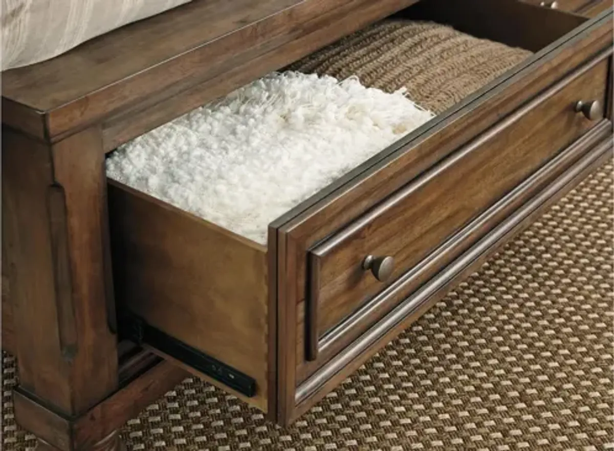 Flynnter Sleigh Bed with Storage Drawers