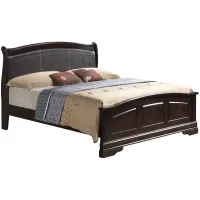 Rossie Upholstered Panel Bed in Cappuccino by Glory Furniture