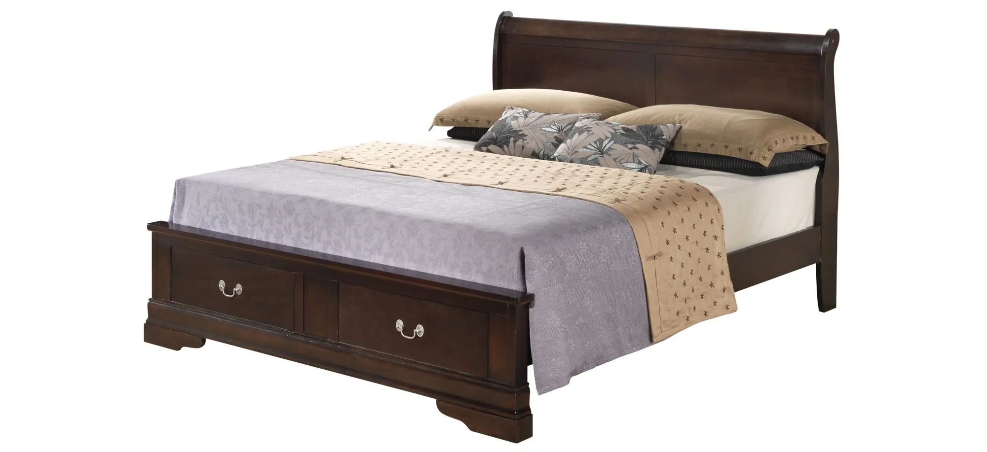 Rossie Storage Bed in Cappuccino by Glory Furniture