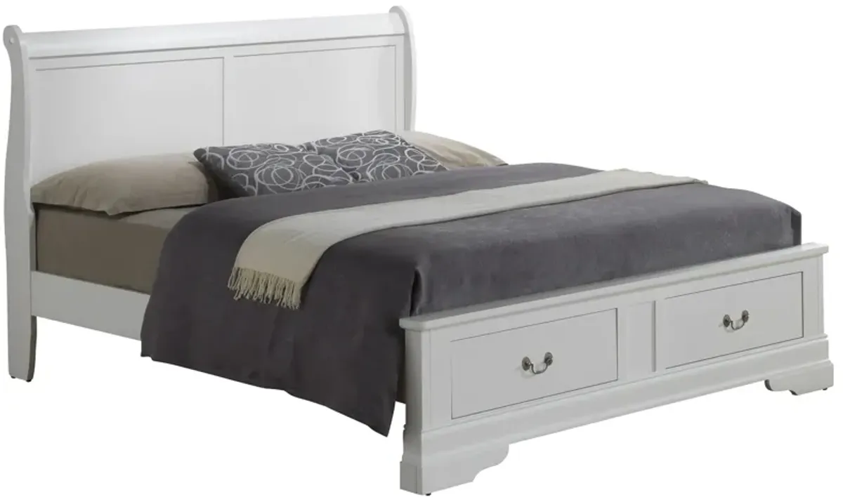 Rossie Storage Bed in White by Glory Furniture