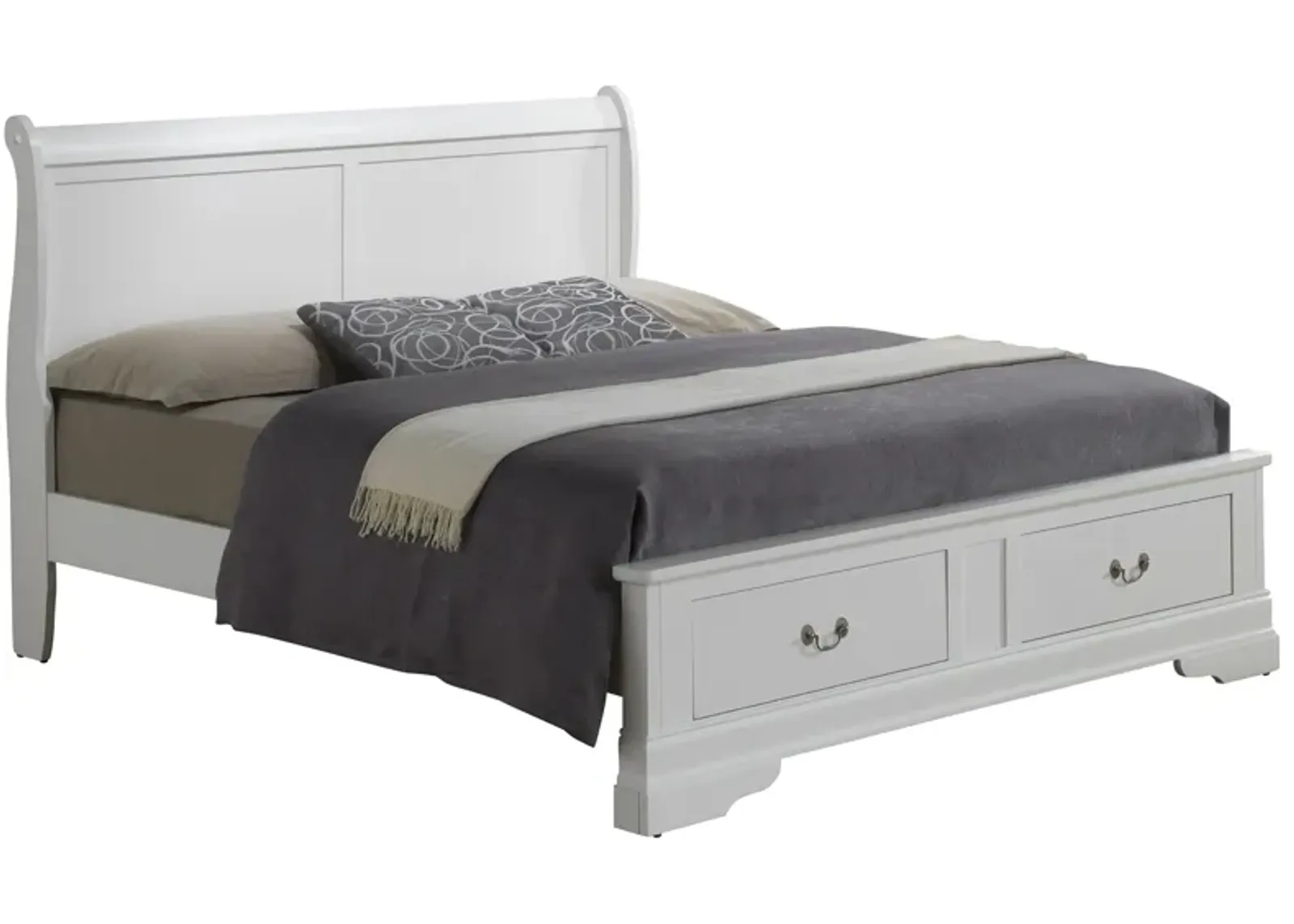 Rossie Storage Bed in White by Glory Furniture