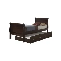 Rossie Trundle Bed in Cappuccino by Glory Furniture