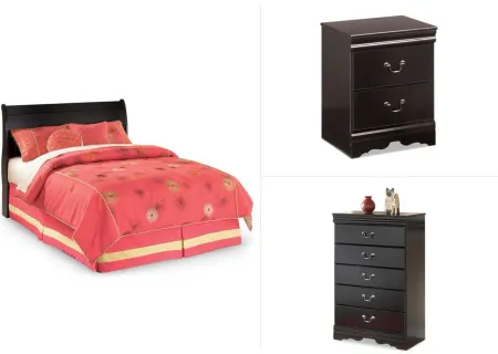 Huey Vineyard 3-pc Bedroom Set in Black by Ashley Furniture