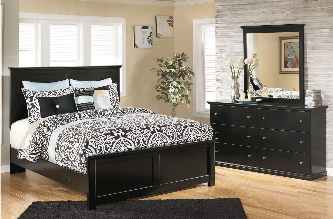 Maribel 3-pc. Bedroom Set in Black by Ashley Furniture