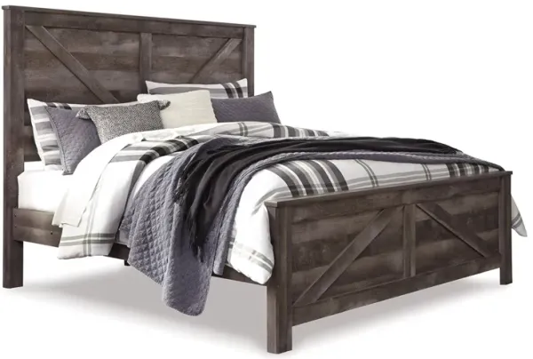 Wynnlow King Crossbuck Panel Bed