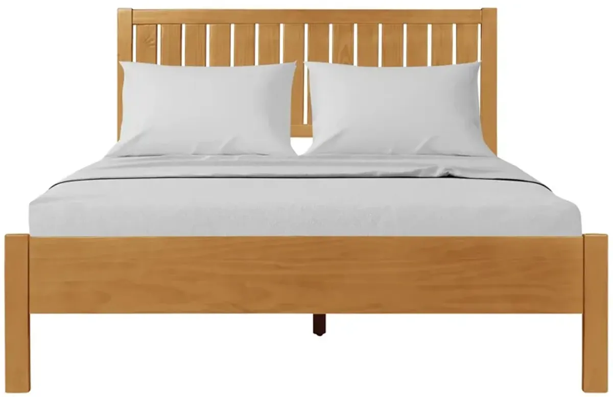 Graham Platform Bed in Oak by CAMDEN ISLE