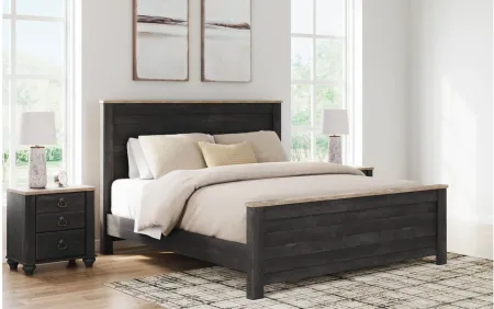 Nanforth Panel Bed in Two-tone by Ashley Furniture