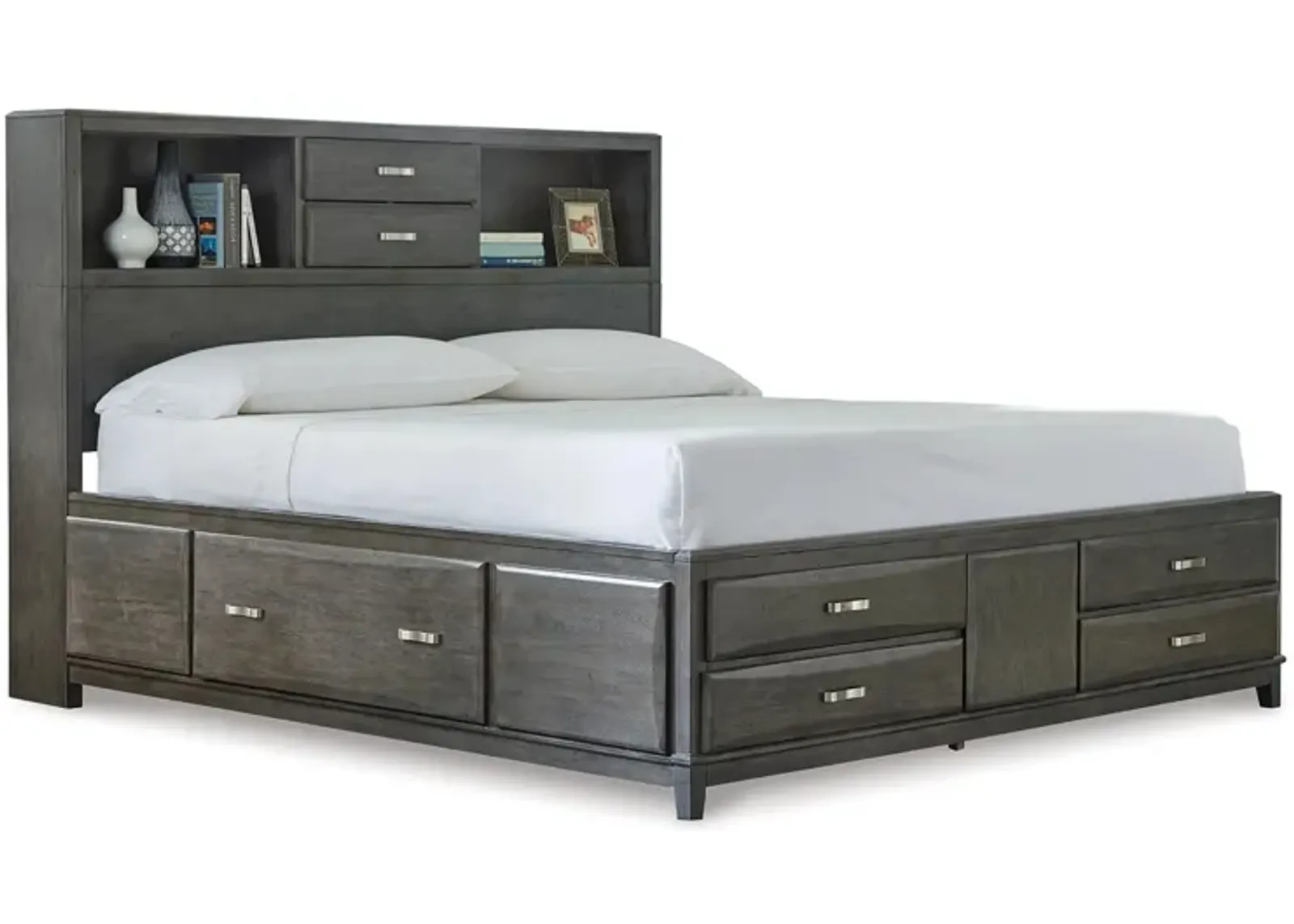 Caitbrook King Storage Bed with 8 Drawers