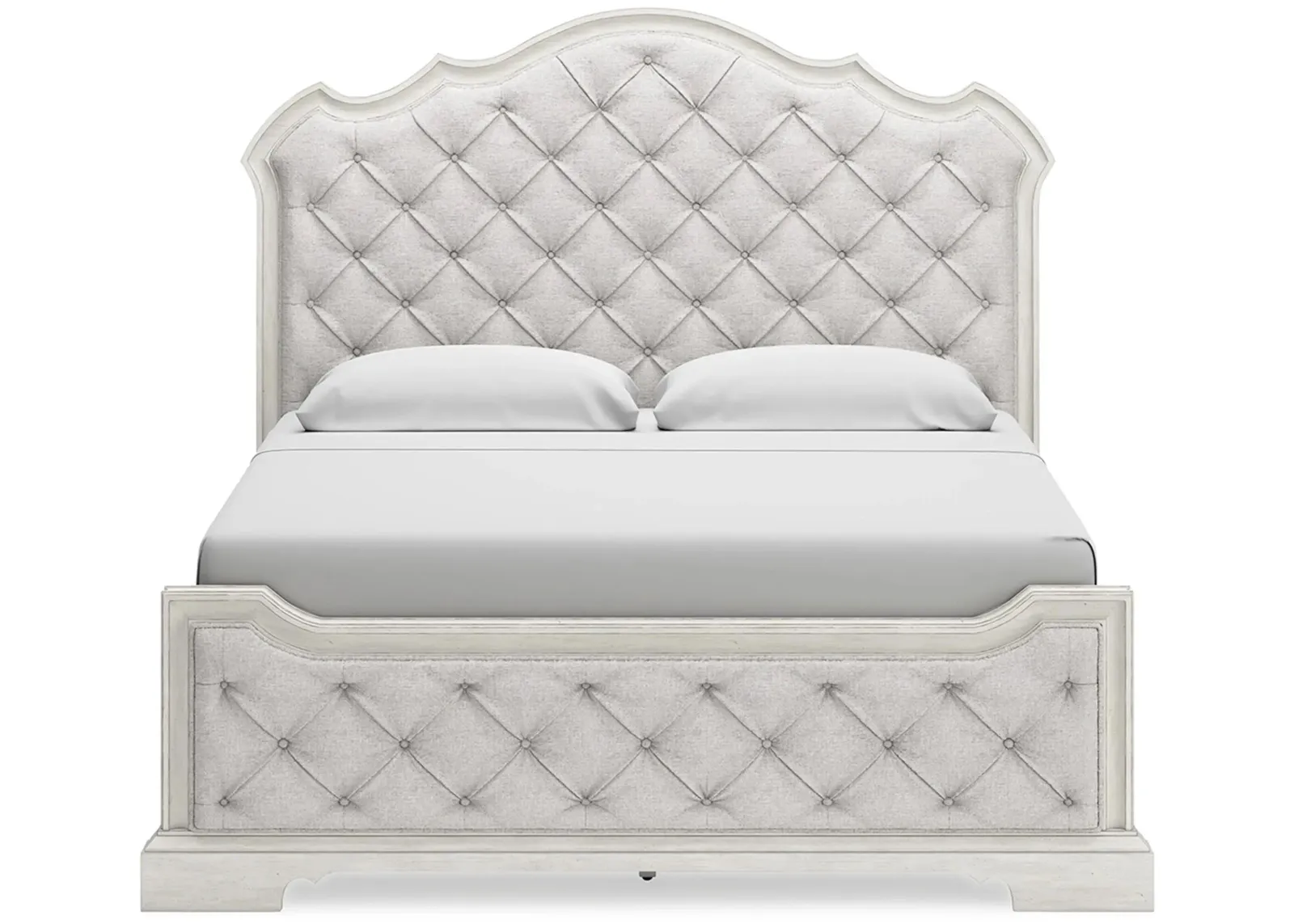 Arlendyne Upholstered Bed in Antique White by Ashley Furniture