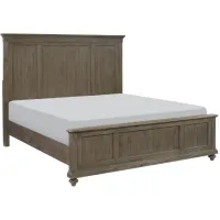 Verano Panel Bed in Driftwood light brown by Homelegance