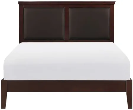 Place Upholstered Bed in Cherry by Homelegance