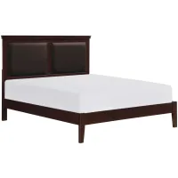 Place Upholstered Bed in Cherry by Homelegance