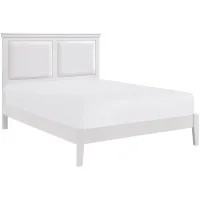 Place Upholstered Bed in White by Homelegance