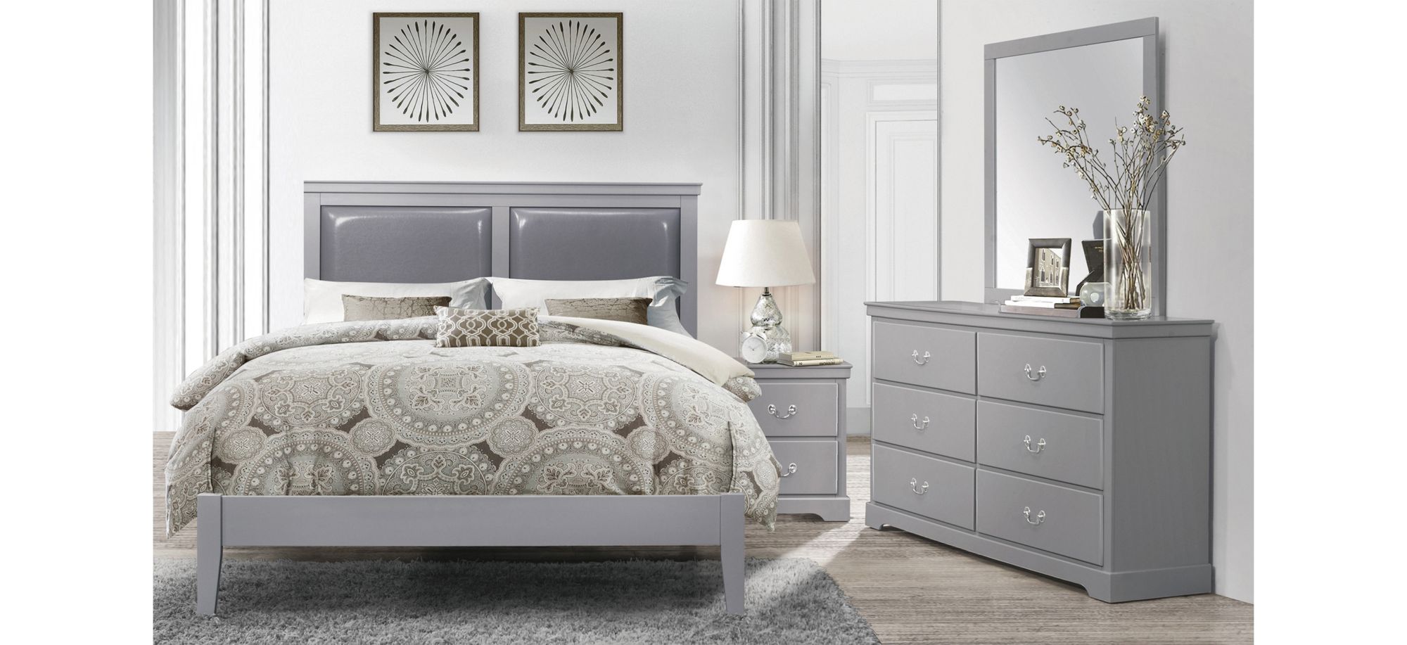 Place 4pc. Upholstered Bedroom Set