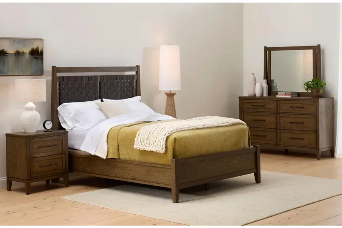 Oak Park 4-pc. Bedroom Set in Weathered Chestnut by Intercon