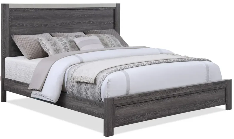 Madsen 5-pc. Bedroom in Dark Gray / MILKY color by Crown Mark