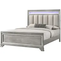 Vail Panel Bed in Light Gray by Crown Mark
