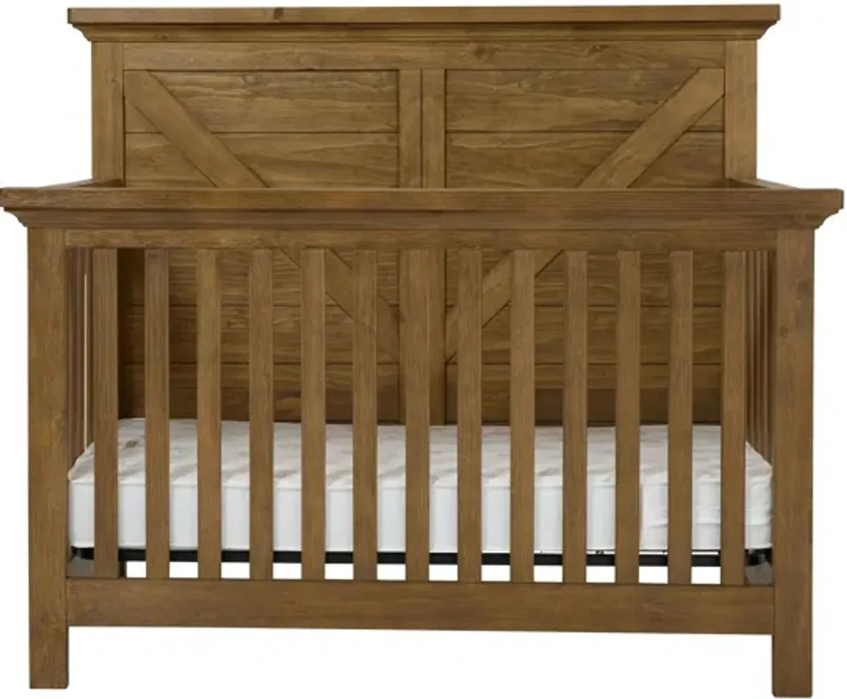 Wyatt Crossbuck Panel Convertible Crib with Conversion Kit