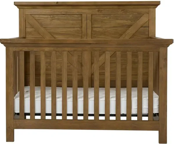 Wyatt Crossbuck Panel Convertible Crib with Conversion Kit