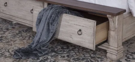 Belmont Storage Bed in Antique Linen by Napa Furniture Design