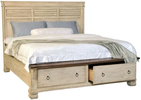 Belmont Storage Bed in Antique Linen by Napa Furniture Design