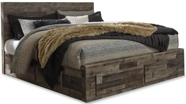 Derekson King Panel Bed with Storage Drawers