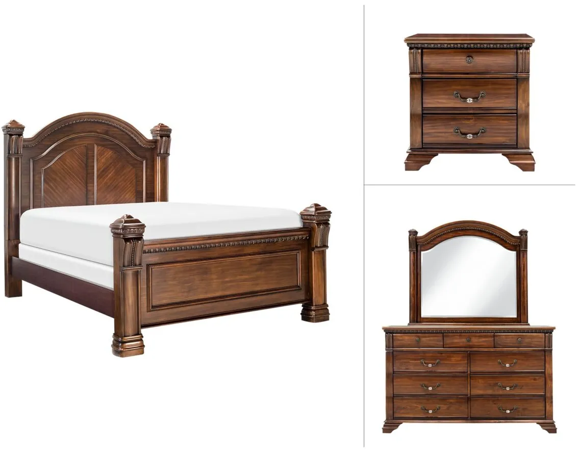 Mariana 4-pc. Bedroom Set in Pine by Bellanest