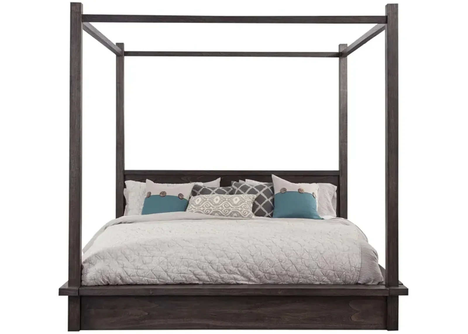 Serriene Canopy Bed in Sandblasted Medium Mindi Finish by Avalon Furniture