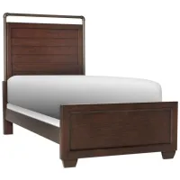 Zander Panel Bed in Chocolate by Samuel Lawrence