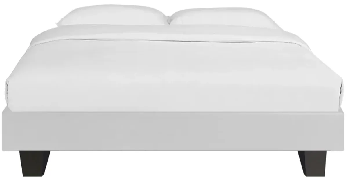 Acton Platform Bed in White by CAMDEN ISLE