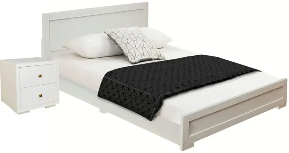 Trent Platform Bed with 1 Nightstand