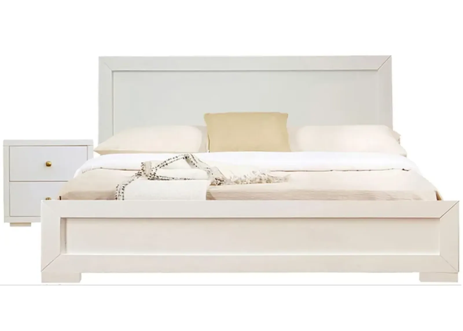 Trent Platform Bed with 1 Nightstand