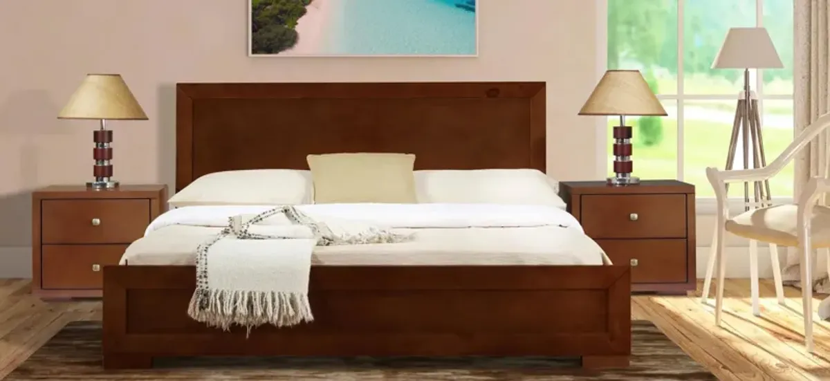 Trent Platform Bed with 2 Nightstands