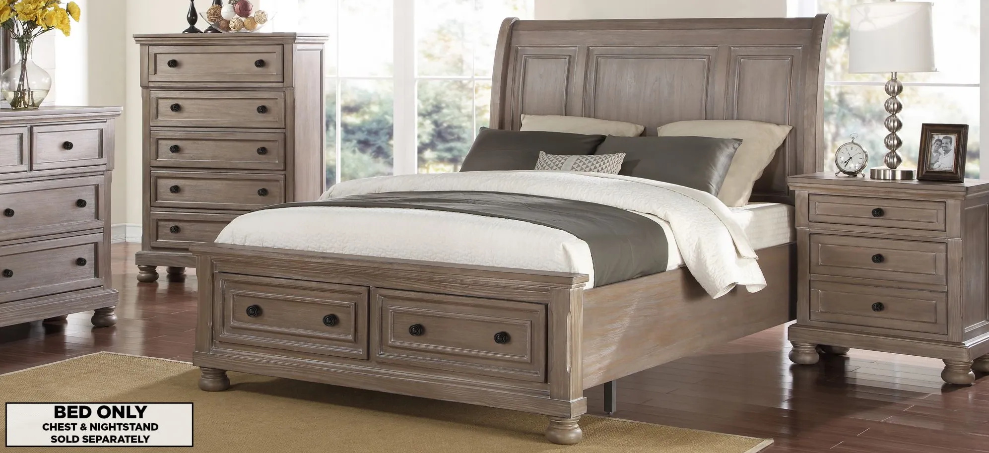 Allegra Storage Bed in Pewter by New Classic Home Furnishings