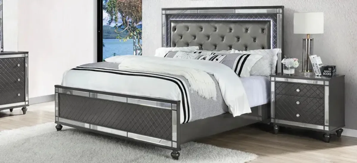 Refina Upholstered Panel Bed