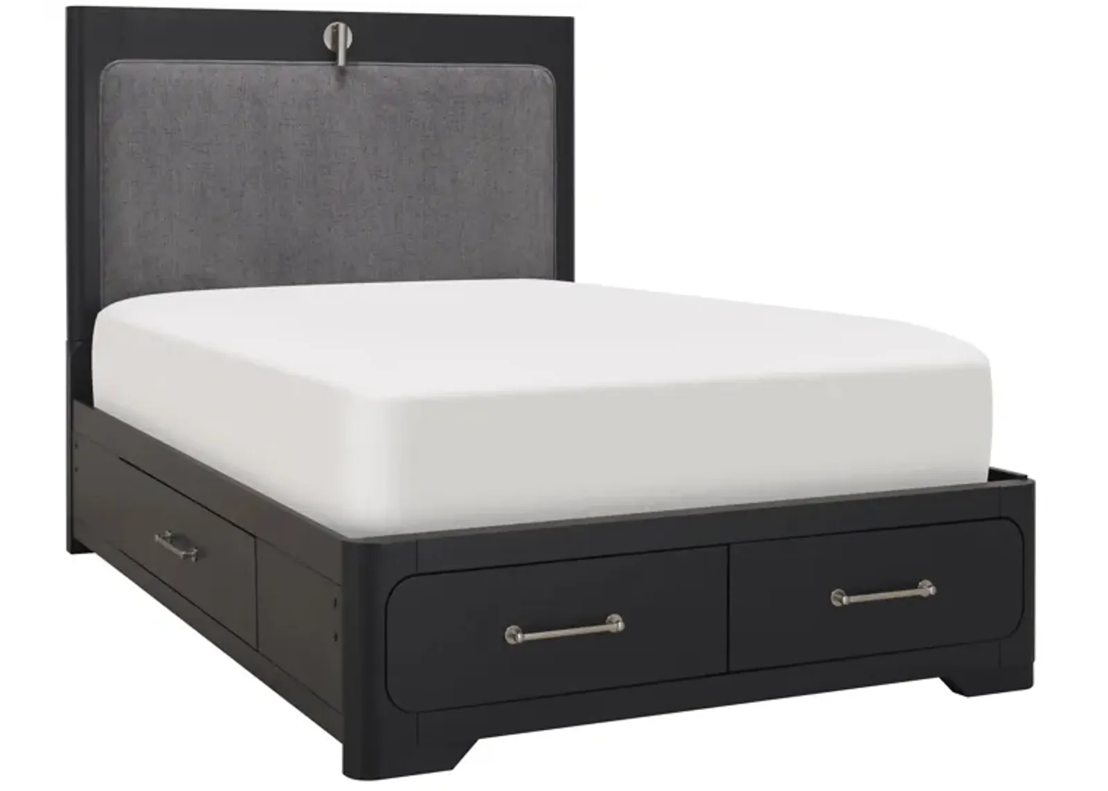 Palmer Lake Full Storage Bed in Black by Najarian