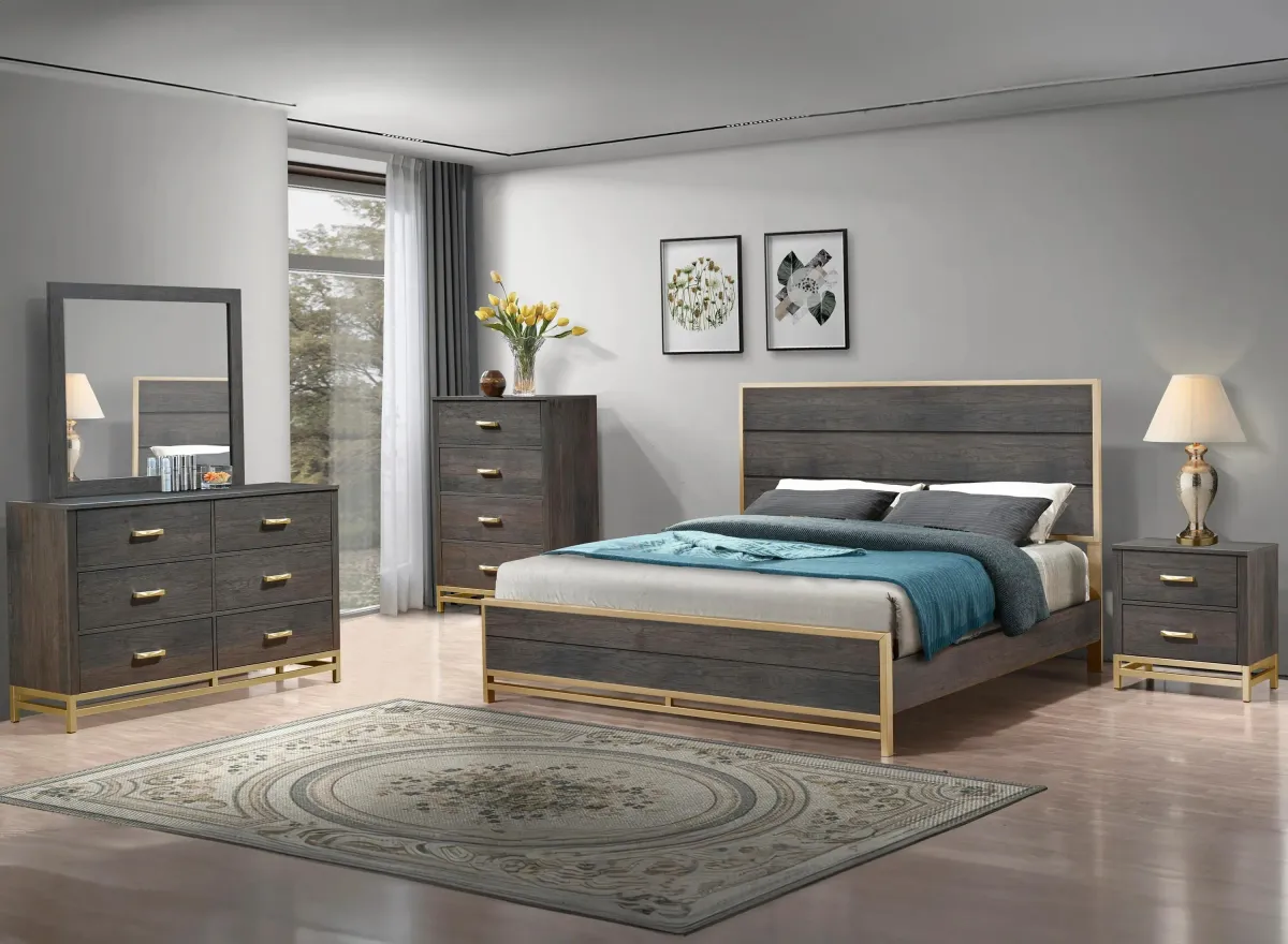 Trevor 5-pc. Bedroom Set in Espresso by Crown Mark