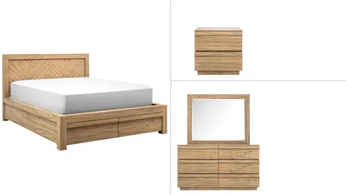 Playa 4-pc. Platform Bedroom Set w/ Storage Bed