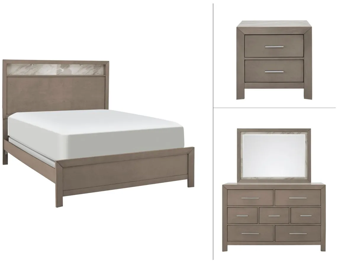 Armory 4-pc. Bedroom Set in Gray by Davis Intl.