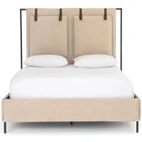 Leigh Upholstered Bed in Palm Ecru by Four Hands
