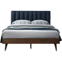 Vance King Bed in Navy by Meridian Furniture