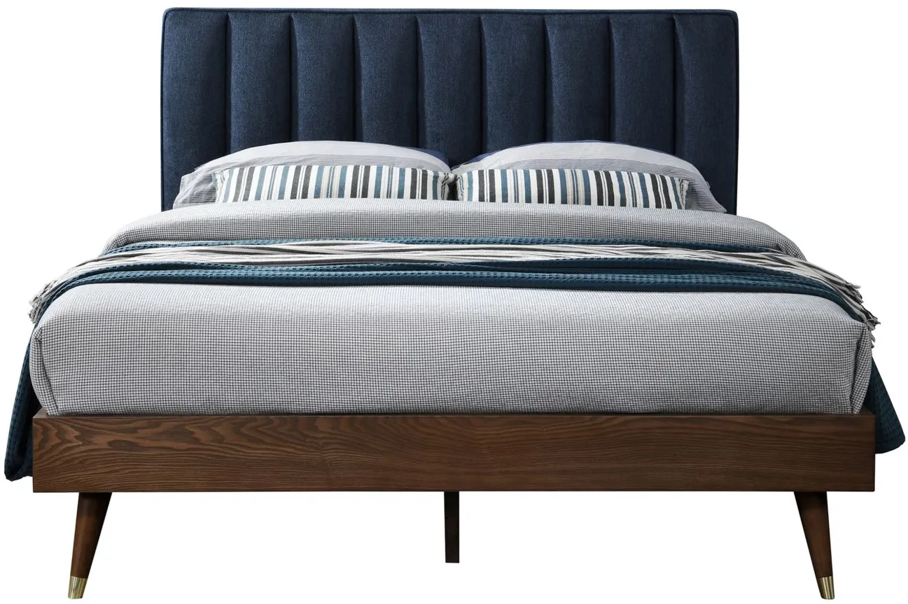 Vance King Bed in Navy by Meridian Furniture