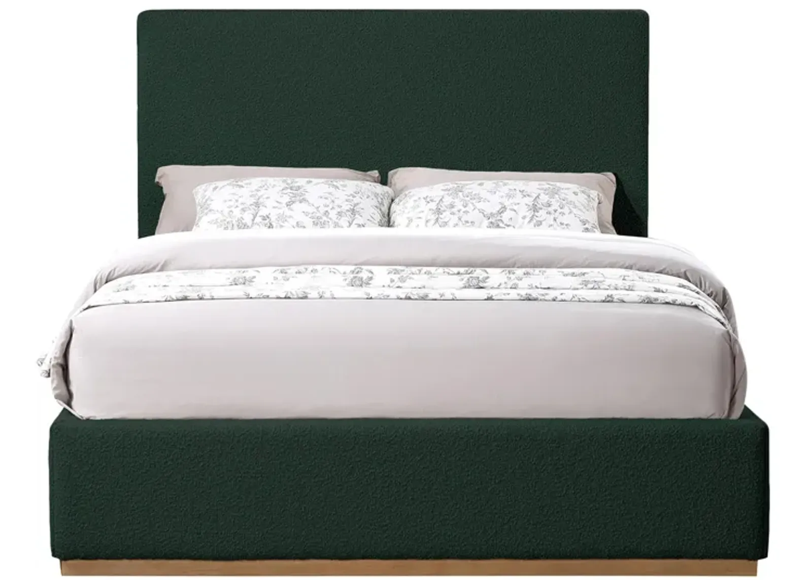 Monaco King Bed in Green by Meridian Furniture