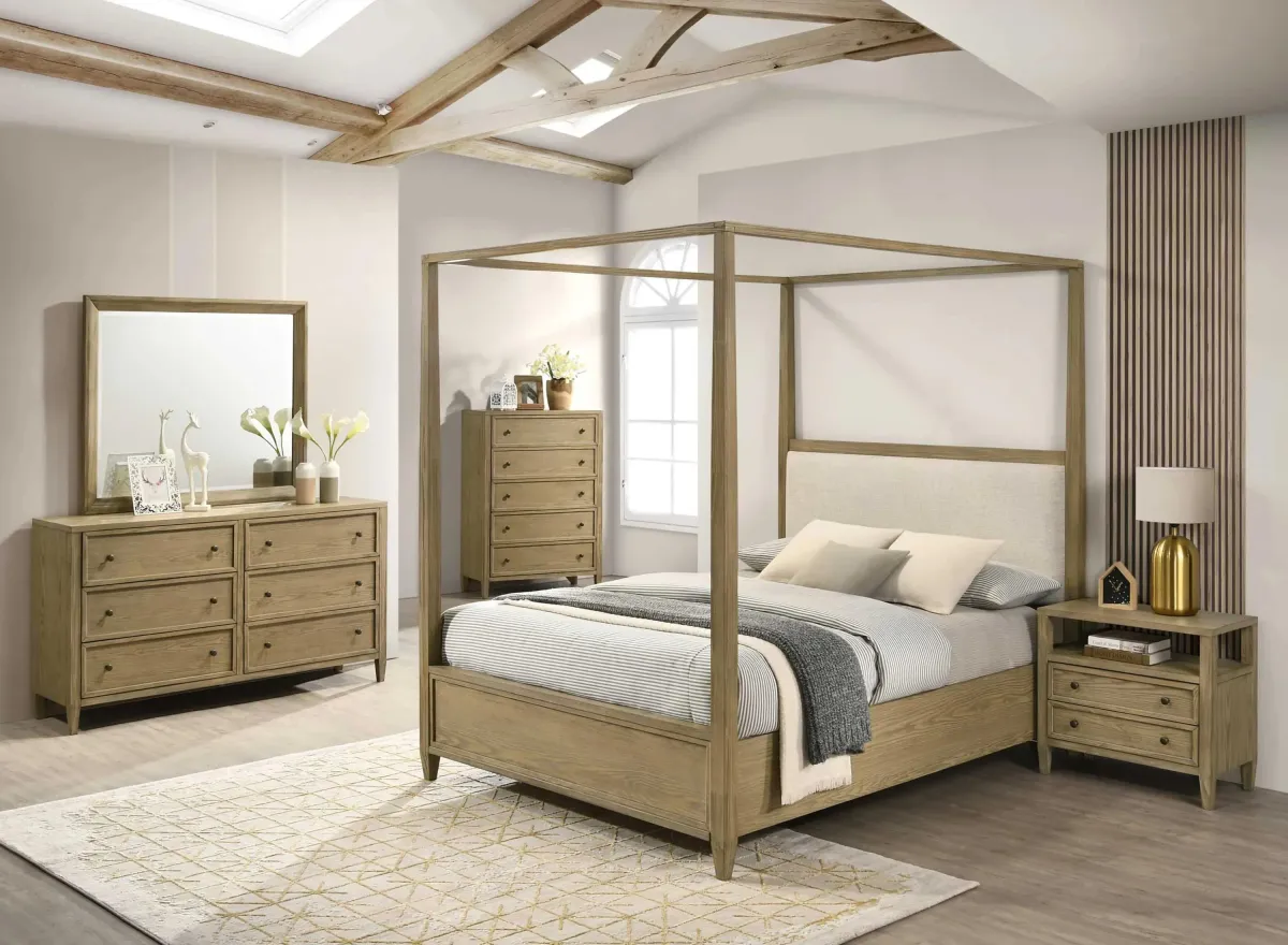 Sienna 5pc. Bedroom Set in Light Ash by Crown Mark